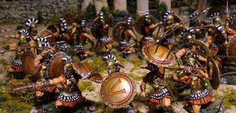 Diorama de Leonidas y sus 300 Hoplitas