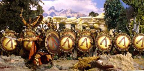 Diorama de Leonidas y sus 300 Hoplitas