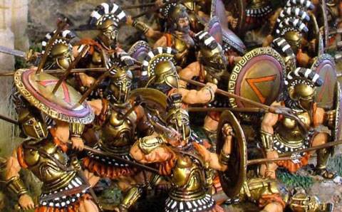 Diorama de Leonidas y sus 300 Hoplitas