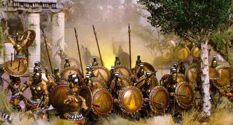Diorama de Leonidas y sus 300 Hoplitas