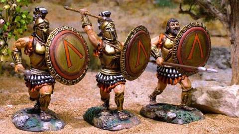 Diorama de Leonidas y sus 300 Hoplitas