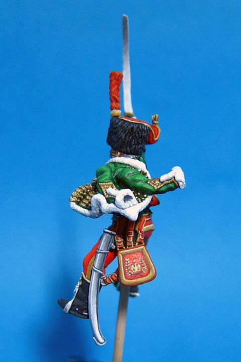 Husar franc&eacute;s del 7th de Husares en Waterloo - Escala 28mm