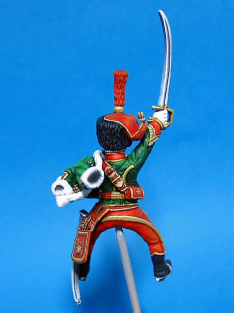 Husar franc&eacute;s del 7th de Husares en Waterloo - Escala 28mm