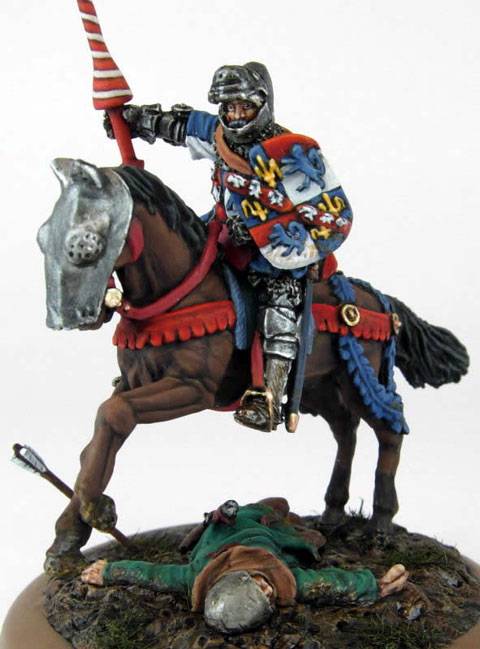 Conde de Vendome en Agincourt durante 1415 - Escala de 28 mm.