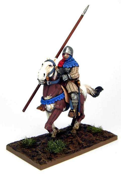 Sargento frances a Caballo durante la batalla de Agincourt.  