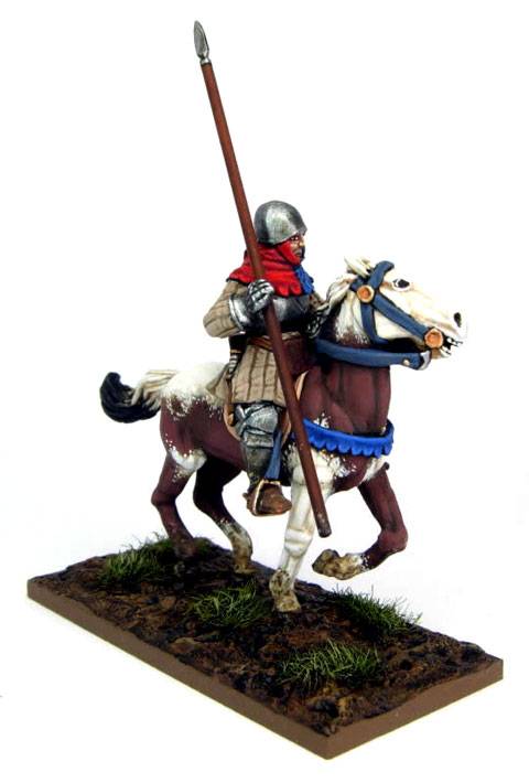 Sargento frances a Caballo durante la batalla de Agincourt.  