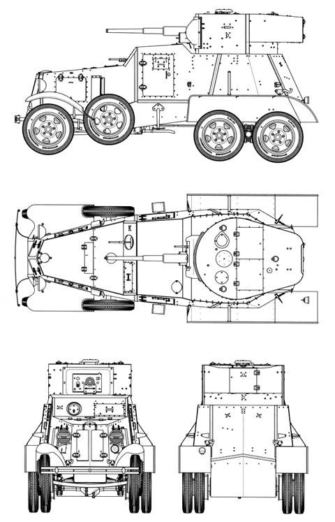 El blindado BA-6 a diferencia del BA-I (que llevaba el chasis de un Ford Timken 6x4) iba montado sobre el chasis del cami&oacute;n GAZ AAA.