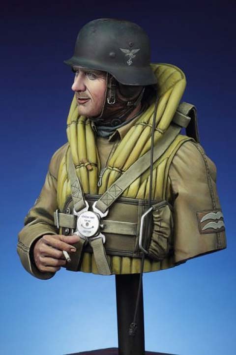 Busto Tripulante de Bombardero Luftwaffe - Escala 1/10