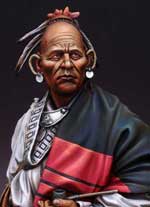 Busto Guerrero Indio Cherokee - Escala 1/9