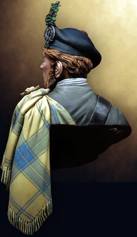 Busto Caballero Escoces - 200 mm.  