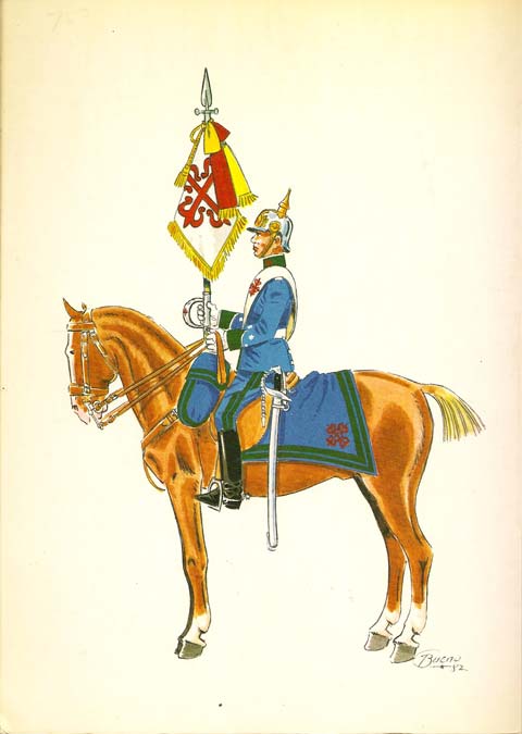 n&ordm; 66 - Portaestandarte del regimiento Calatrava, de gala, 1922-26.