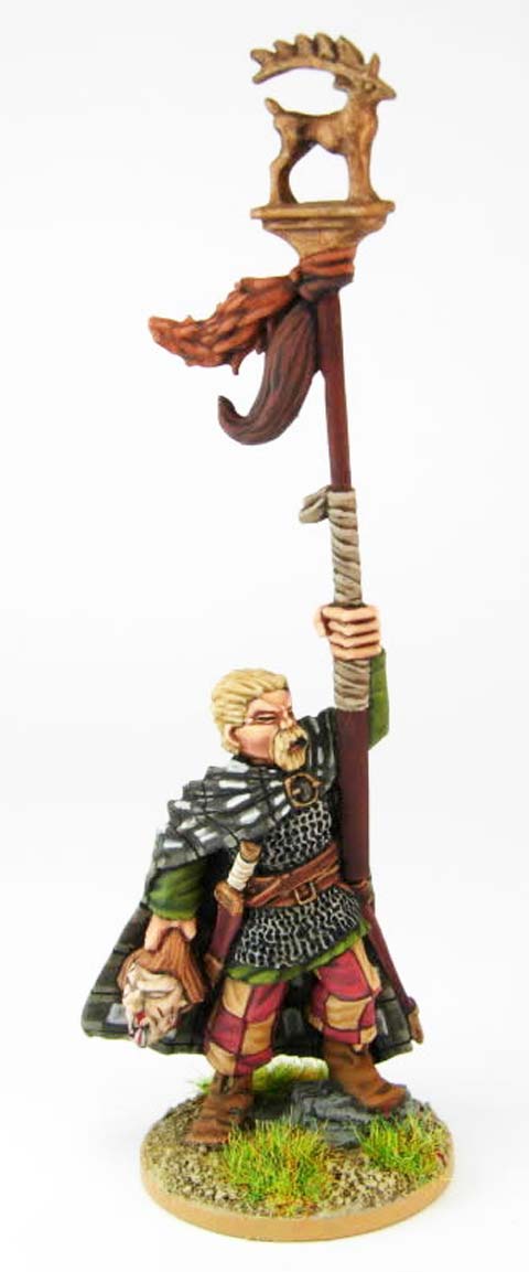 Guerrero Portaestandarte Celta - Escala 28mm