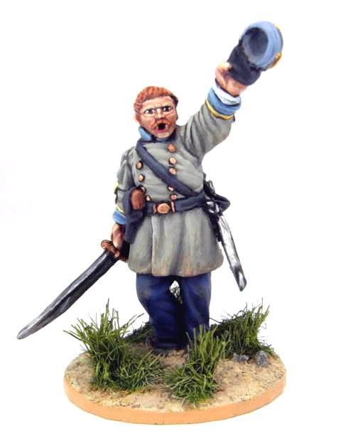Oficial Confederado en 28 mm.