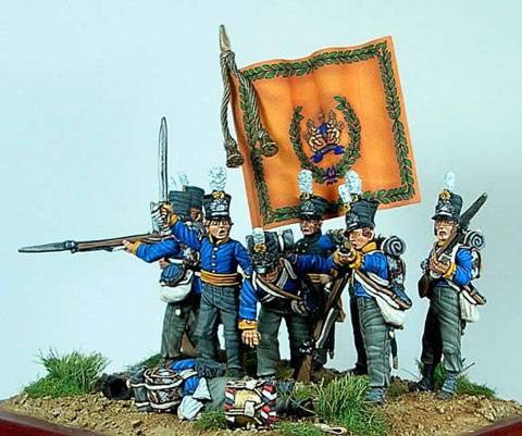 Milicias del Regimiento de Infanteria, Provincias Unidas de Holanda en 1815 - 28 mm