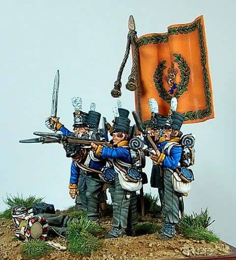 Milicias del Regimiento de Infanteria, Provincias Unidas de Holanda en 1815 - 28 mm