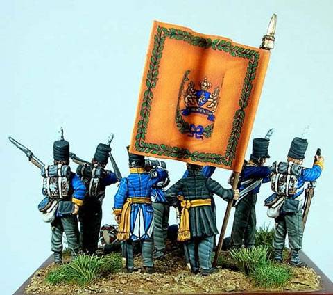 Milicias del Regimiento de Infanteria, Provincias Unidas de Holanda en 1815 - 28 mm