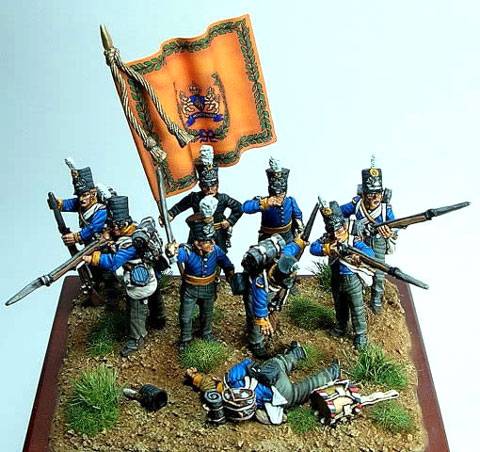 Milicias del Regimiento de Infanteria, Provincias Unidas de Holanda en 1815 - 28 mm