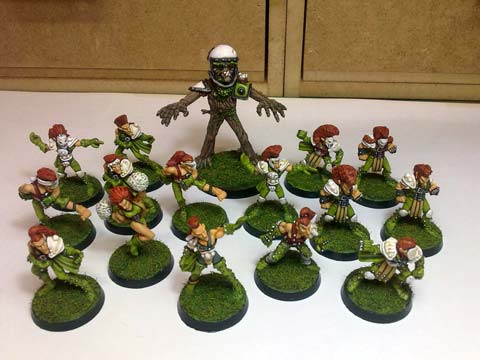 Proyecto Equipo Inmortal de Elfos Jugadores de Blood Bowl  - Escala 28mm