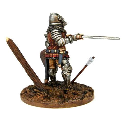 Caballero Medieval Frances en Agincourt 1415