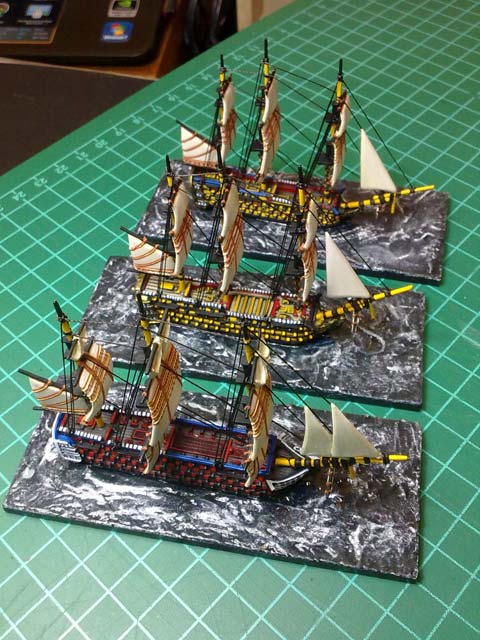 Proyecto Naves Insignia en Trafalgar - Escala 1/1200 - Parte 3
