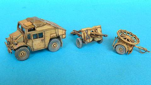 Quad Gun Tractor Britanico - Escala 1/72
