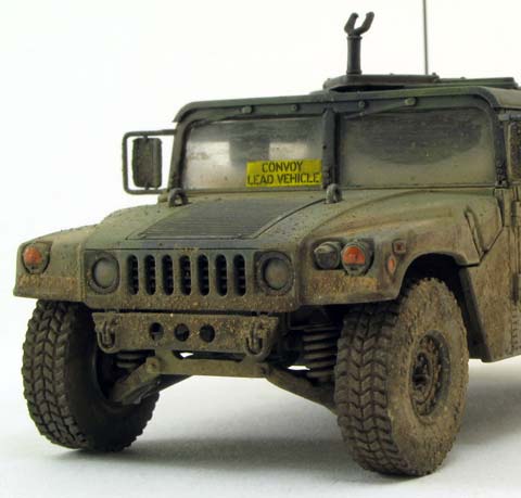 Vehiculo 4x4 Humvee de la Policia Militar - Escala 1/48