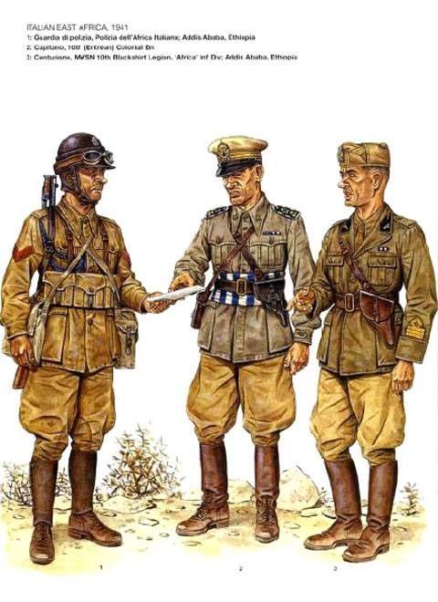 Ejercito italiano en Africa Oriental 1941