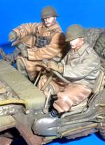 Maqueta a escala 1/35 de un Jeep Willy perteneciente al ejercito de los Estados Unidos