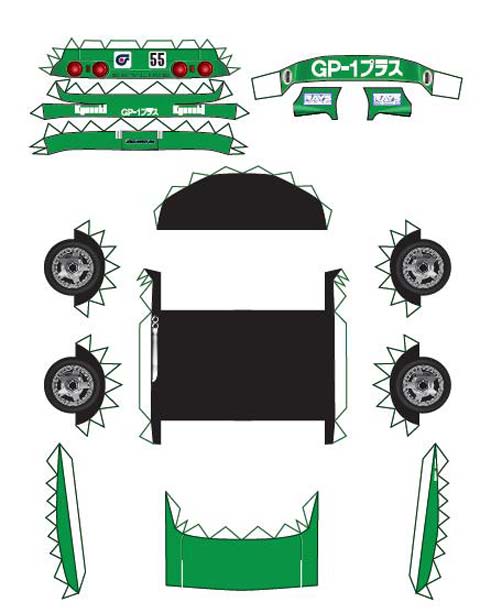 Recortable Nissan Kyoseki Skyline - 1992 JTC GP1 PLUS Recortable Nissan Kyoseki Skyline - 1992 JTC GP1 PLUS
