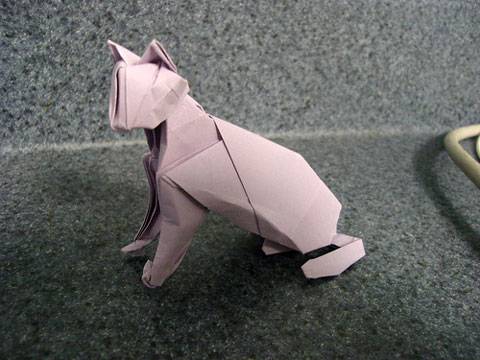 Gato de papel del Maestro Hideo Komatsu