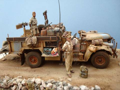 Cami&oacute;n Chevrolet del  LRDG en el Desierto - Escala 1/35