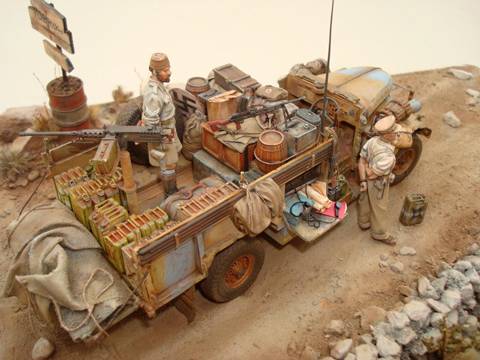 Cami&oacute;n Chevrolet del  LRDG en el Desierto - Escala 1/35