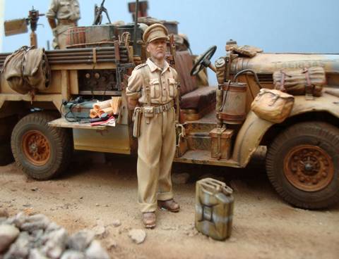 Cami&oacute;n Chevrolet del  LRDG en el Desierto - Escala 1/35