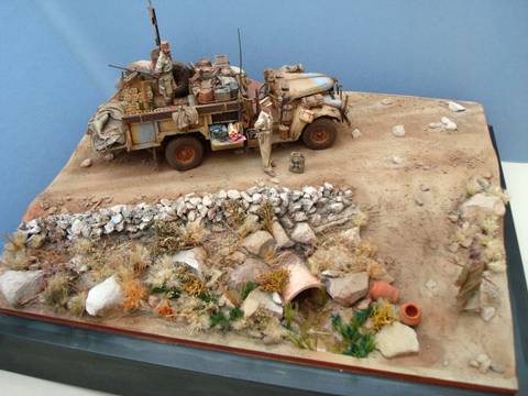 Cami&oacute;n Chevrolet del  LRDG en el Desierto - Escala 1/35