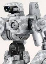 Recortables de Papel de un Robot Lens Head ( Cabeza de Lente ) type B Tuneado en camuflaje. 
