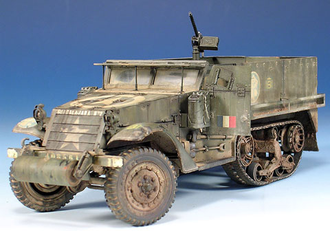 Veh&iacute;culo M3 Halftrack, del regimiento Guadalajara N&ordm;2, utilizado durante la liberaci&oacute;n de Par&iacute;s en agosto de 1944.
