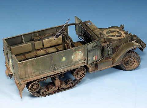 Veh&iacute;culo M3 Halftrack, del regimiento Guadalajara N&ordm;2, utilizado durante la liberaci&oacute;n de Par&iacute;s en agosto de 1944.
