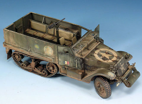 Veh&iacute;culo M3 Halftrack, del regimiento Guadalajara N&ordm;2, utilizado durante la liberaci&oacute;n de Par&iacute;s en agosto de 1944.