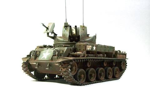El M42 &ldquo;DUSTER&rdquo; fue dise&ntilde;ado como ca&ntilde;on antiaereo sobre el chasis del tanque M41
