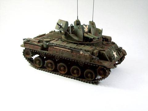 El M42 &ldquo;DUSTER&rdquo; fue dise&ntilde;ado como ca&ntilde;on antiaereo sobre el chasis del tanque M41