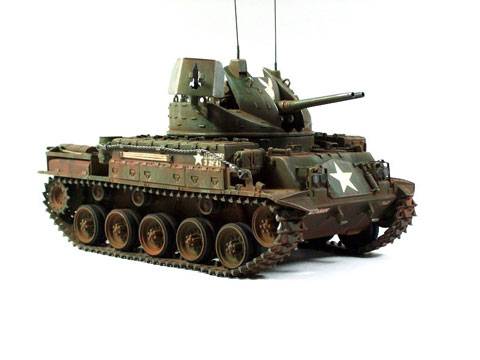 El M42 &ldquo;DUSTER&rdquo; fue dise&ntilde;ado como ca&ntilde;on antiaereo sobre el chasis del tanque M41