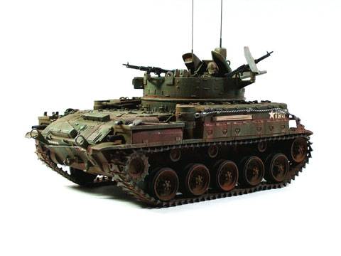 El M42 &ldquo;DUSTER&rdquo; fue dise&ntilde;ado como ca&ntilde;on antiaereo sobre el chasis del tanque M41