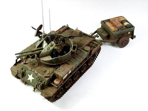 El M42 &ldquo;DUSTER&rdquo; fue dise&ntilde;ado como ca&ntilde;on antiaereo sobre el chasis del tanque M41
