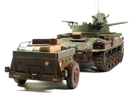 El M42 &ldquo;DUSTER&rdquo; fue dise&ntilde;ado como ca&ntilde;on antiaereo sobre el chasis del tanque M41