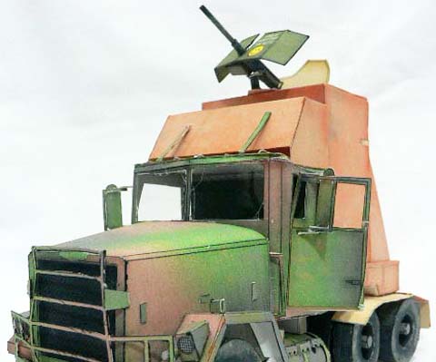 Recortable de Papel del M915 Gun Truck