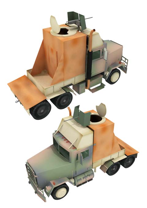Recortable de Papel del M915 Gun Truck