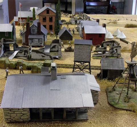 Ciudad de Mafikeng a escala para figuras de 30 mm. 