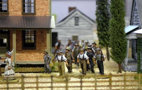 El Asedio de Mafikeng ( Guerra Boer ) plasmado en una gigantesca Mesa de Wargames. 