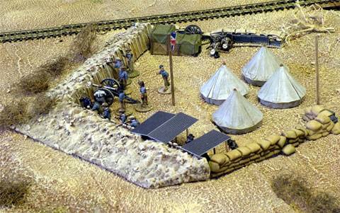 El Asedio de Mafikeng ( Guerra Boer ) plasmado en una gigantesca Mesa de Wargames. 