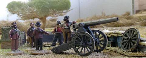 El Asedio de Mafikeng ( Guerra Boer ) plasmado en una gigantesca Mesa de Wargames. 